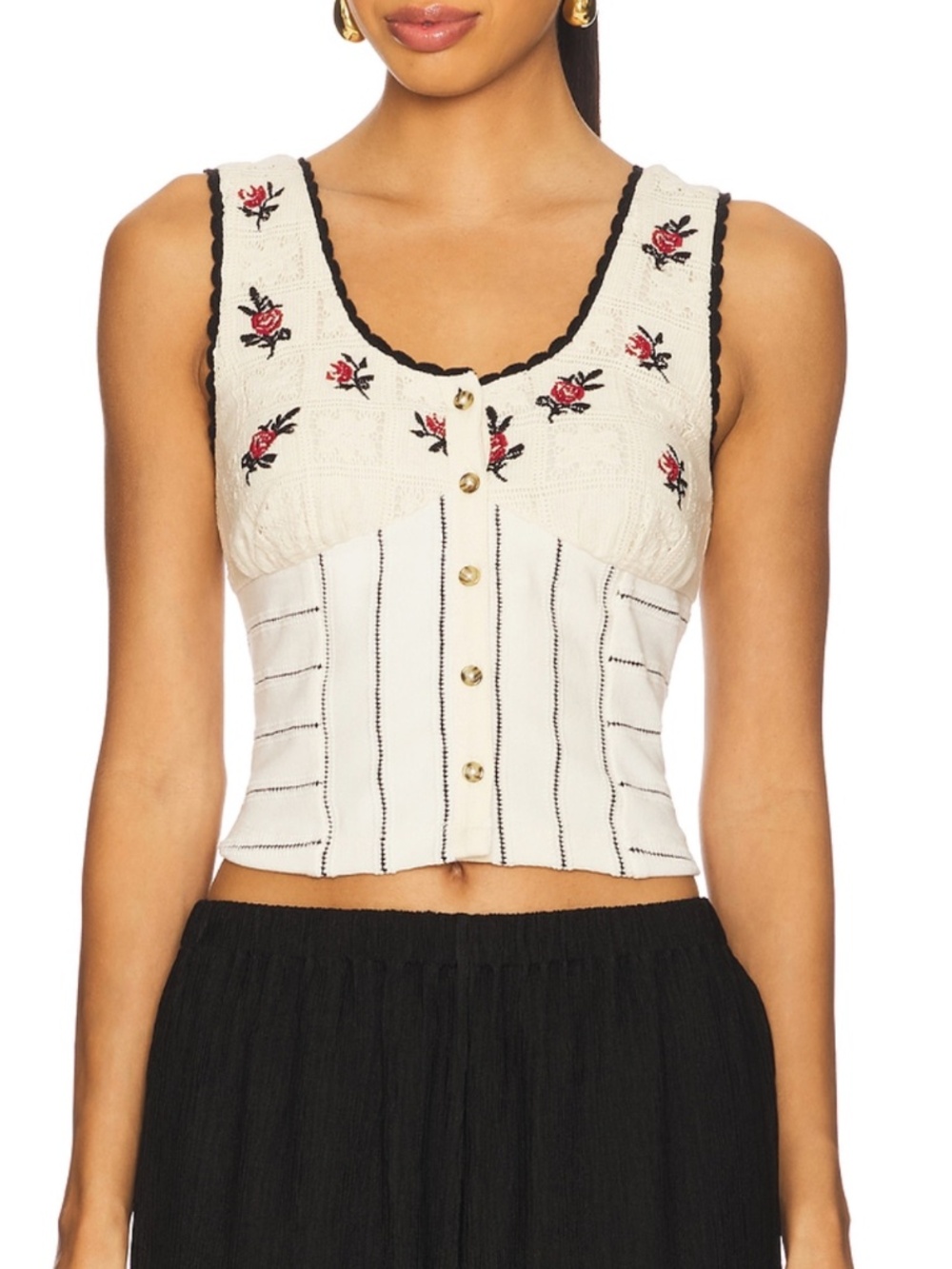 Rose Bud Knit Top